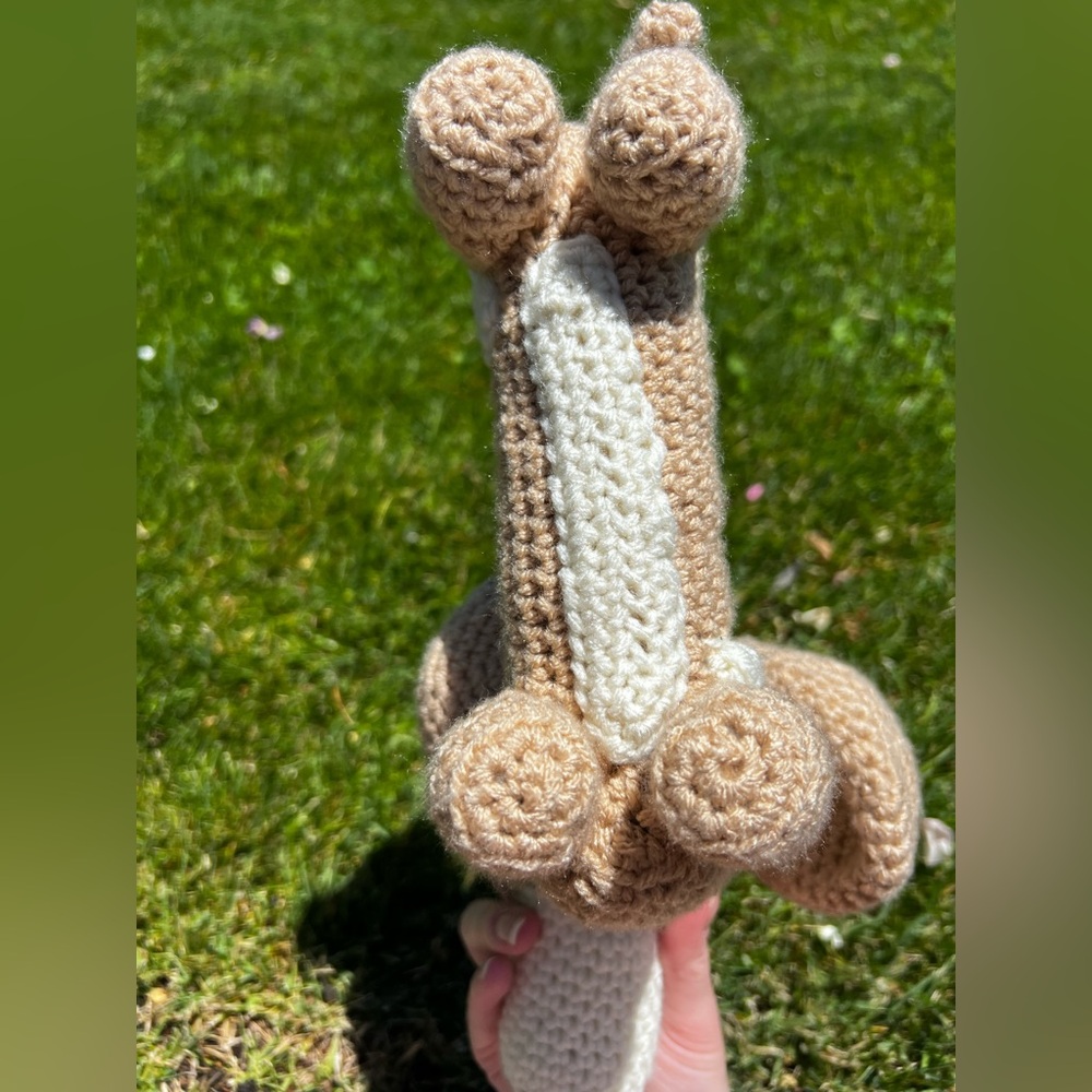 Hand Crocheted Mr. Weenie the Dachshund Stuffed Animal Plushie! - Picture 10 of 14